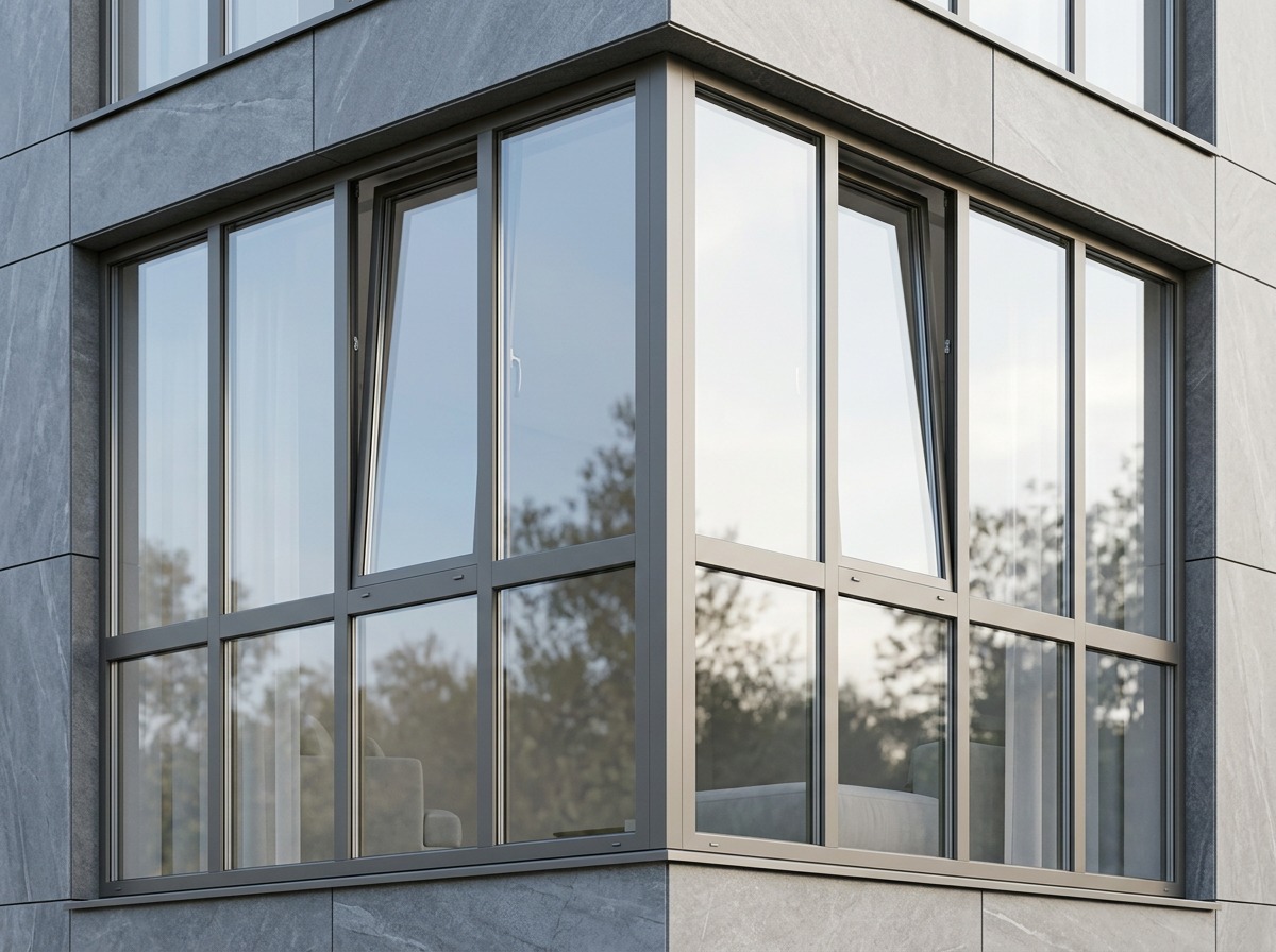 Окна из алюминия